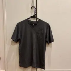 Night Shaker Vネック ポケットTシャツ チャコールグレー