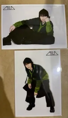 M!LK 吉田仁人　生誕　生写真　緑衣装 26 th