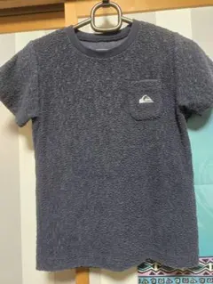 QUIKSILVER キッズ パイル地 Tシャツ ネイビー　クイックシルバーのサムネイル
