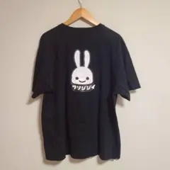 キューン CUNE Tシャツ 半袖 クソジジイウサギ プリント 黒 XLのサムネイル