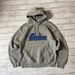 ラッセルアスレティック カレッジパーカー M グレー イェシーバー大学メンズ古着