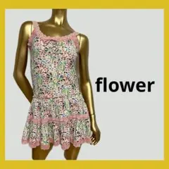 【3820】flower 花柄 レース キャミワンピースのサムネイル