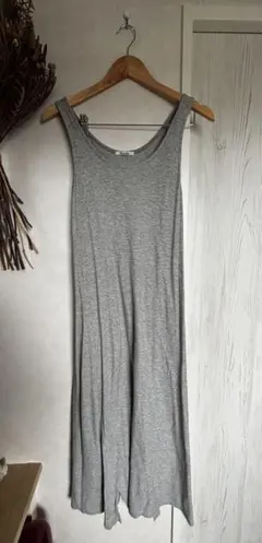 グレー キャミソール ロングワンピース【フリーズマート】