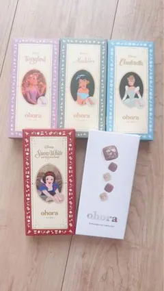 新品 ohora ディズニー　セミキュアジェルネイル ペディキュア　5点セット