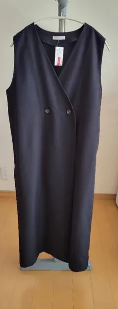 ロングジレ　ブラック　シューラルー　Mサイズ　ロングベスト