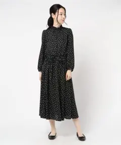 ANAYI アナイ タイプライターシャーリング シャツワンピース S ロング