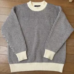 SHIJIANG 畔編み バイカラーニット