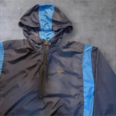 【90s】 NIKE ハーフジップ ナイロンジャケット アノラックパーカー XL