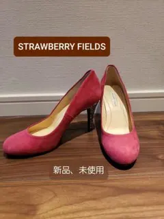 【未使用】ストロベリー・フィールズ　ピンクスグリッターハイヒール　22.5cm