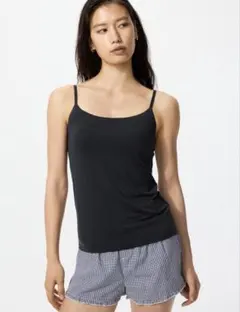 UNIQLO エアリズム ブラキャミソール ブラック Mのサムネイル