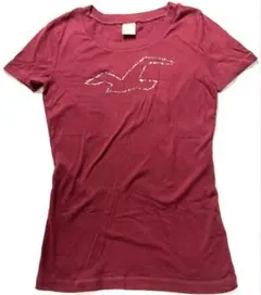 Hollister ホリスター　ロゴ半袖Tシャツ S(M)