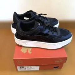 PUMA コート ラリー スカイ ミュール スニーカー　ブラック 23cm