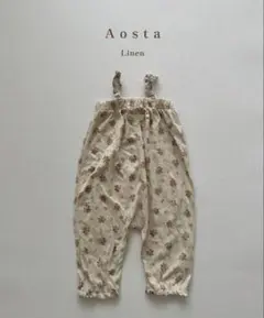 Aosta atelier 花柄ロンパース　L