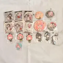 スパイファミリー アーニャ ロイド ヨル 缶バッジ アクスタ ラバストセット