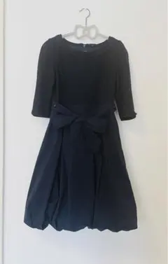 バルーンワンピース 紺 セレモニー オケージョン対応