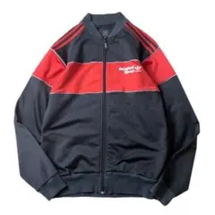 【00s】adidas ツートン トラックジャケット ブラック レッド