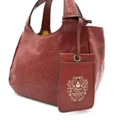 【こいんちゃん様専用】ダコタ ハンドバッグ レザー 本革 花柄 型押し