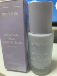 新品箱付き/イニスフリーInnisfree/モイスチャーシルクベース/パープルのサムネイル