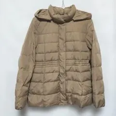 KUMIKYOKU フード付きダウンジャケット サイズ2 ベージュ