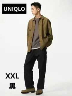 ユニクロ　ストレッチイージーアンクルパンツ　XXL　黒