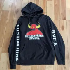 RVCA toy machine スウェットパーカー M フーディ