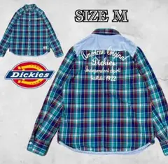 Dickies ディッキーズ チェックシャツ 長袖 刺繍ロゴ Mサイズのサムネイル
