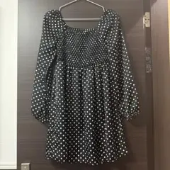 GAP KIDS ドット柄長袖ミニワンピース XL