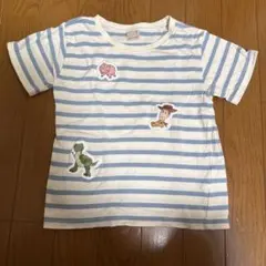プティマイン　トイストーリー ストライプTシャツ １１０