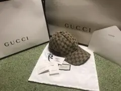 GUCCIオリジナルGGキャンバス ベースボールキャップ