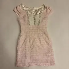 ナイトドレス ピンク ミニ丈