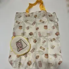 うさぎとピスケ　むぎゅっとはさまれ　エコバッグ