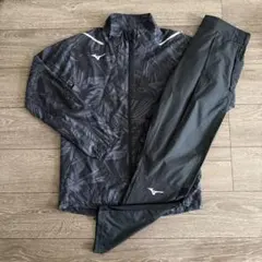 美品 Mizuno 裏メッシュ ピステ・ウィンドブレーカー 上下セット M