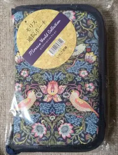 新品・未開封 モリス通院ポーチいちご泥棒 お薬手帳ケース