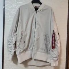 ALPHA INDUSTRIES MA-1ジャケット Mサイズ ベージュ