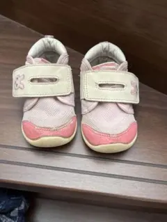 ミキハウス　HOTBISCUITS ピンク キッズシューズ 13.0EE