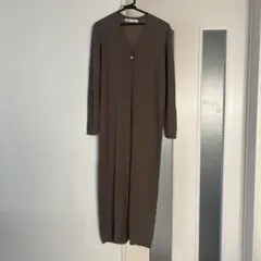 ZARA ブラウン ロングカーディガン 長袖