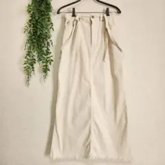 【BAYFLOW】ベージュ/コーデュロイ/タイト スカート