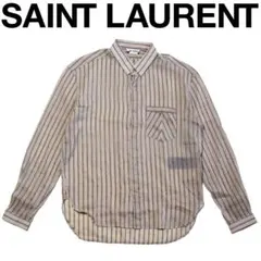 SAINT LAURENT サンローランパリ チェックシャツ L 登坂広臣着 - メルカリ