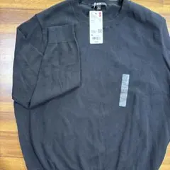 【新品タグ付】UNIQLO ブラック 長袖セーター XL