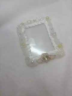 硬貨ケース トレカケース ケースデコ ホイップデコ ハンドメイド クリア 黄色