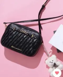 JILLSTUART パフィーポシェット バッグ ブラック