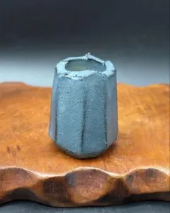 陶器　八角形　楊枝入れ　バックマークあり