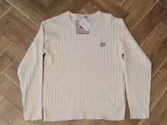 最終価格【新品】しまむら　ケーブルニット　春ニット