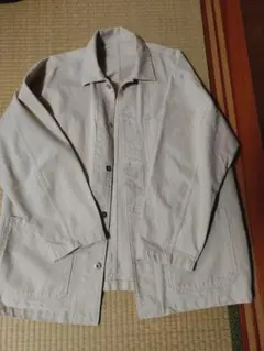 無印良品　カポック混 キャンバス生地 カバーオールＸＸＬ（3L）生成り 美品！