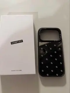 CASETiFY iPhone17Pro ミラーケース ブラック リボンデザイン - メルカリ