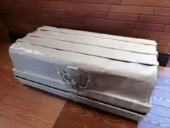 ヴィンテージ 収納箱 スチールボックス インド軍 ミリタリーケース コンテナ