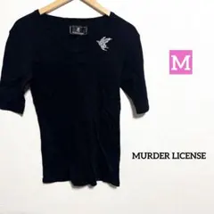 MURDER LICENSE ユニセックス Tシャツ ラインストーン y2k