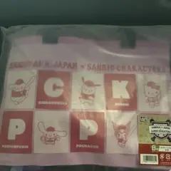 侍ジャパン×サンリオキャラクターズ　タイトーくじ B賞クリアトートバッグ