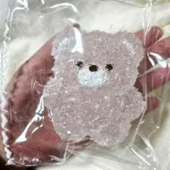 捏捏 ザラメ クリア ピンク サクサク くまちゃん タバスクイーズ