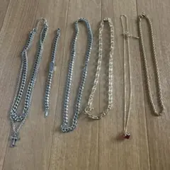 遺品整理　ネックレス　ブレスレット　セット　シルバーカラー　ゴールドカラー